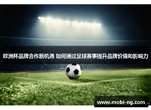 欧洲杯品牌合作新机遇 如何通过足球赛事提升品牌价值和影响力