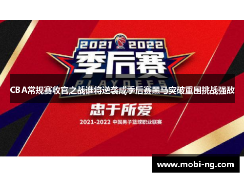 CBA常规赛收官之战谁将逆袭成季后赛黑马突破重围挑战强敌