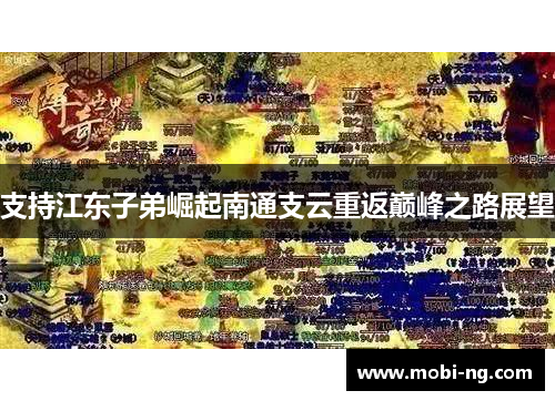 支持江东子弟崛起南通支云重返巅峰之路展望