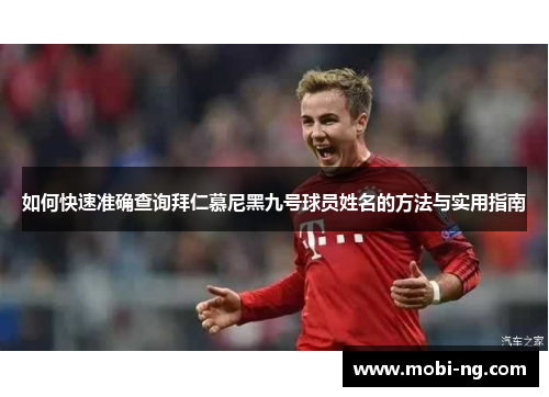 如何快速准确查询拜仁慕尼黑九号球员姓名的方法与实用指南